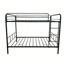 Cama Camarote de Metal 190x97x170 cm Negra