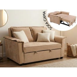 Sofá Cama 145x98x80 cm Crema