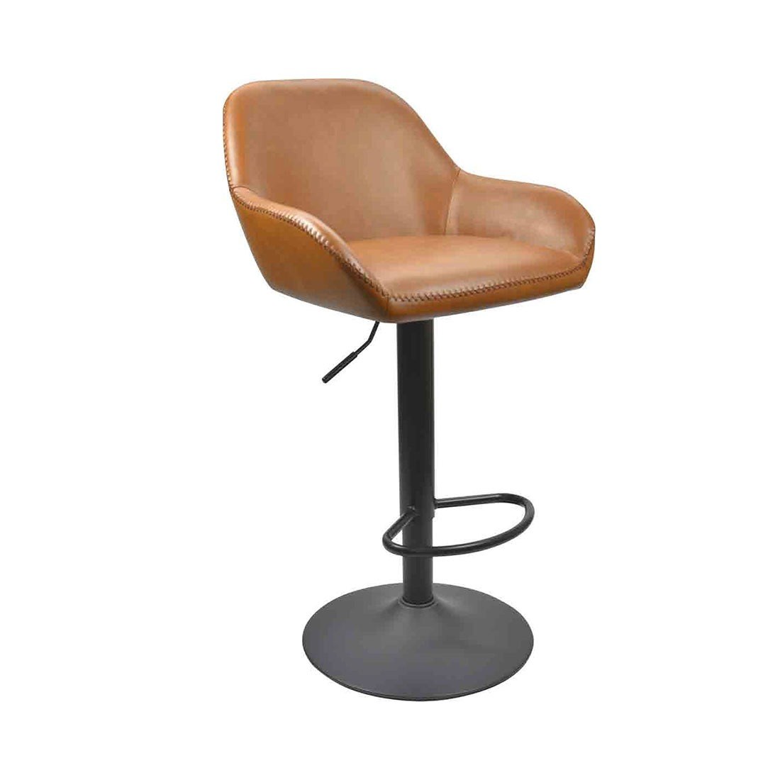 Banco respaldar cuero sintético 53 x 51 x 85-106 cm