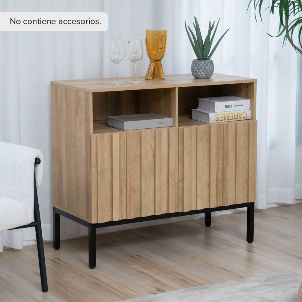 Bufetera acanalada MDF 90 x 42 x 80.5 cm