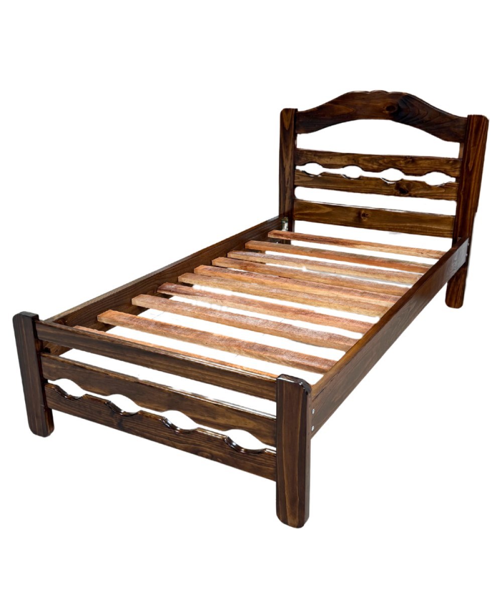 Cama Individual en Madera de Pino