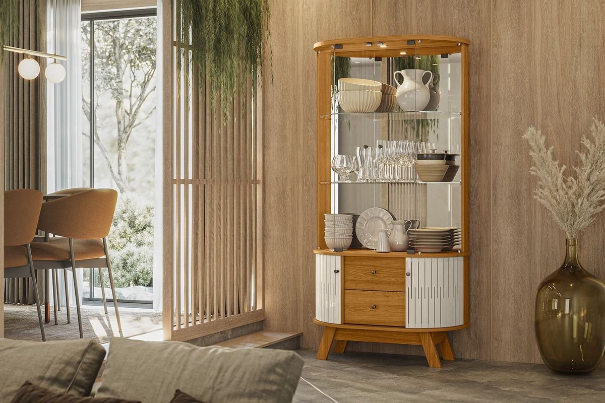 Cristalera Moss Cinamomo Off White – foto ambientada