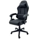 Silla gamer cuero sintético negro