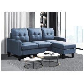 Sofá Esquinero Reversible 194x133x85 cm Azul Claro