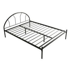 Cama Full de Metal 194x135 cm Negra