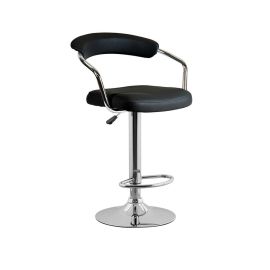 Banco alto cuero sintético Gris 52 x 52 x 85-106 cm