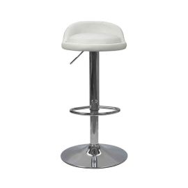 Banco altura ajustable cuero sintético 34 x 38 x 68-89 cm