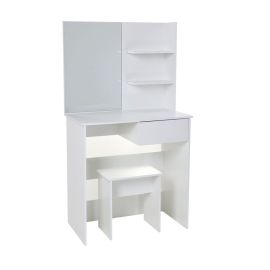 Cómoda blanca MDF 75 x 40 x 136 cm