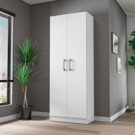 Estante 2 puertas 5 niveles melamina 61 x 31 x 160 cm