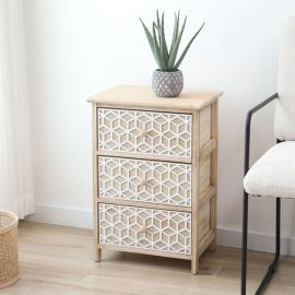 Estante 3 cajones madera 40 x 29 x 58 cm
