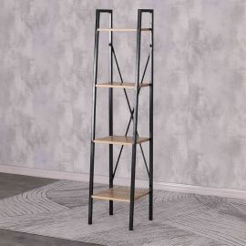 Estante angosto 4 niveles metal y MDF 34 x 32 x 148 cm
