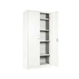 Estante oficina 2 puertas metálico 39 x 85 x 180 cm