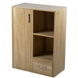 Librero con Puerta y Gaveta Elia Roble 60x80x30 cm