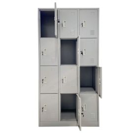Locker 12 espacios metálico 185 x 90 x 40 cm
