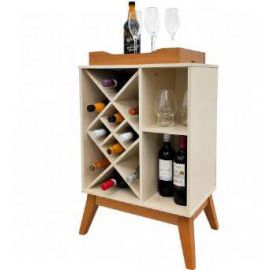 Mesa auxiliar blanco hueso 50 cm