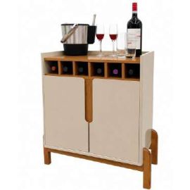 Mesa auxiliar blanco hueso 75 cm