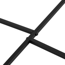 Mesa auxiliar circular metal y melamina 2 piezas