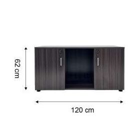 Mesa auxiliar con puertas 120 x 50 x 62 cm