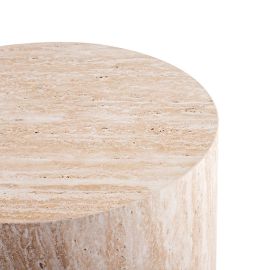 Mesa auxiliar diseño piedra MDF 2 piezas