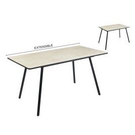 Mesa de Comedor Extensible 120-160x80x76 cm