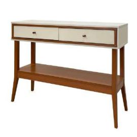Mesa de entrada blanco hueso 105 cm