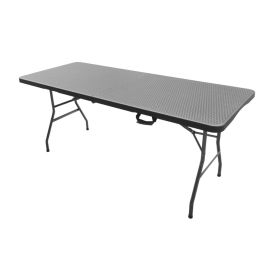 Mesa plegable ratán 180 x 74 x 74 cm