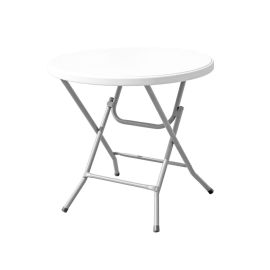 Mesa plegable redonda resina 80 x 80 x 74 cm