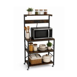 Mueble Auxiliar para Microondas con Puertos USB