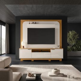 Centro de Entretenimiento Nilo Cinamomo Off White 75"