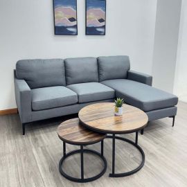 Sofa en L Gris Oscuro