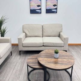 Sofa de 2 puestos Beige