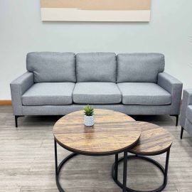 Sofa de 3 puestos Gris Claro
