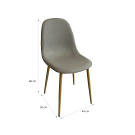 Silla de comedor tela 52 x 44 x 87.5 cm