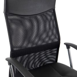Silla de oficina cuero sintético 64 x 63 x 115-124 cm