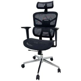 Silla ergonómica de oficina negra