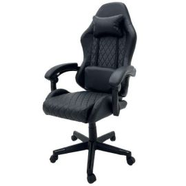 Silla gamer cuero sintético negro