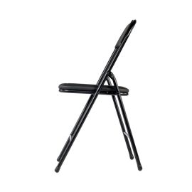 Silla plegable cuero sintético 43 x 44 x 77 cm