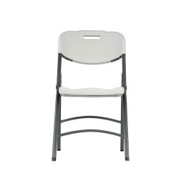 Silla plegable resina estructura metal 47 x 58 x 86 cm