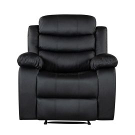 Sillón reclinable 1 plaza cuero sintético 98 x 94 x 100 cm
