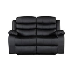 Sillón reclinable 2 plazas cuero sintético 154 x 94 x 100 cm
