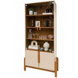 Vitrina blanco hueso 83 cm