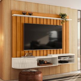 Panel Para TV Imola Cinamomo Off White 75"
