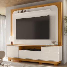 Centro de Entretenimiento Nilo Cinamomo Off White 75"