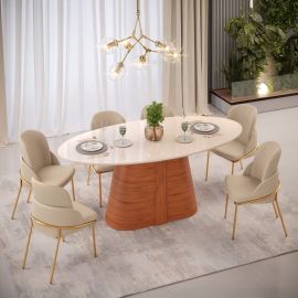 Juego de comedor de 6 puestos Rize 