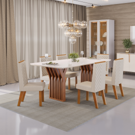 Juego de comedor Yara de 6 puestos 