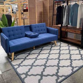 Sofá Cama Leeds Azul