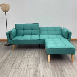Sofa Cama en L Luton Verde Menta 