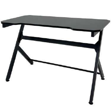 Escritorio gamer negro 120 x 60 x 76 cm