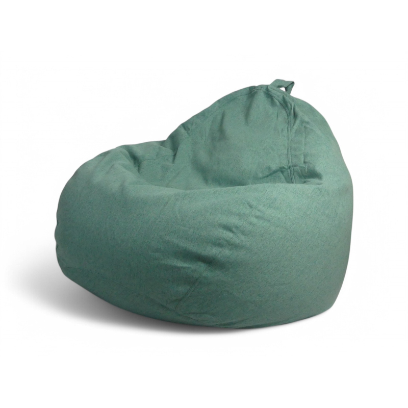 Puff pera tela verde 100 x 120 cm