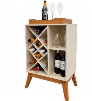 Mesa auxiliar blanco hueso 50 cm